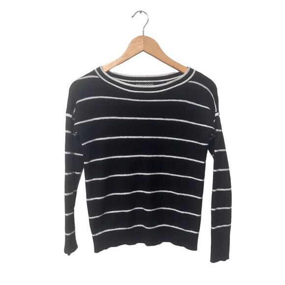 Banana Republic x Filpucci Black striped Wool Cashmere Blend Sweater Size XS - Picture 1 of 9